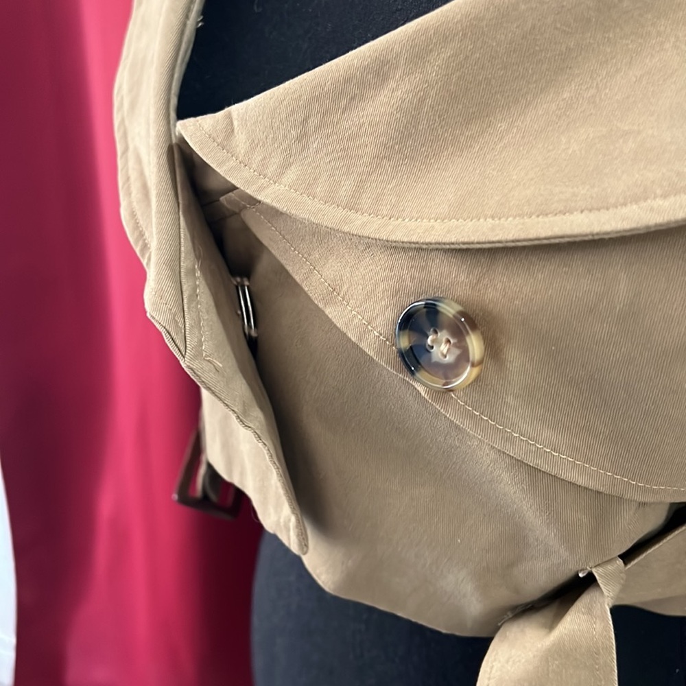 Naked Wardrobe cropped trench coat - Picture 5 of 6